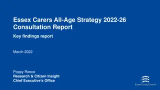Essex Carers All-Age Strategy 2022-26 Consultation Report Findings
