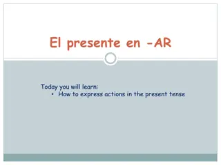 Learning Present Tense Verbs in Spanish