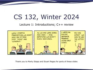 Introduction to C++ Programming: Winter 2024 Course Overview