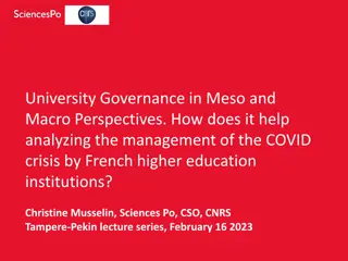 Analyzing the Management of the COVID Crisis by French Higher Education Institutions