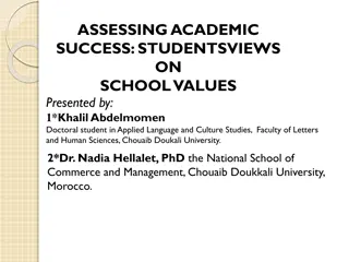 Assessing Academic Success: Student Views on School Values