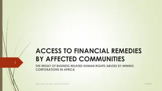 Financial Remedies for Human Rights Abuses by Mining Corporations in Africa