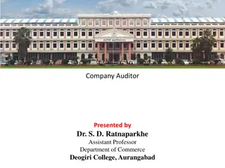 Company Auditor: Eligibility Criteria and Ineligibility Factors