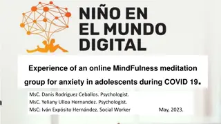Online Mindfulness Meditation for Adolescent Anxiety Amid COVID-19