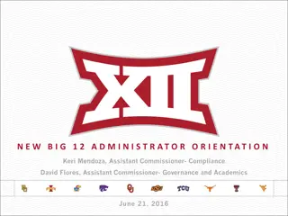 Big 12 Conference Administration Overview