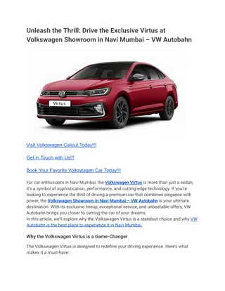 Unleash the Thrill_ Drive the Exclusive Virtus at Volkswagen Showroom in Navi Mumbai – VW Autobahn