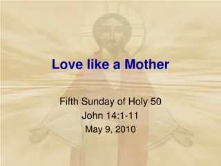 Love Like a Mother - John 14:1-11, May 9, 2010