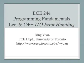 Handling I/O Errors in C++ Programming