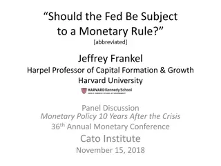 Should the Fed Be Subject to a Monetary Rule?