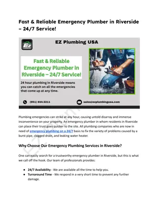 Fast & Reliable Emergency Plumber in Riverside – 24_7 Service!