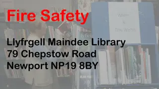 Fire Safety Measures at Llyfrgell Maindee Library
