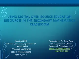Utilizing Digital Open-Source Education in Mathematics Classroom