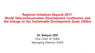 Regional Initiatives Beyond 2017: Linkage to Sustainable Development Goals