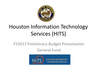 Houston Information Technology Services (HITS) FY2017 Preliminary Budget