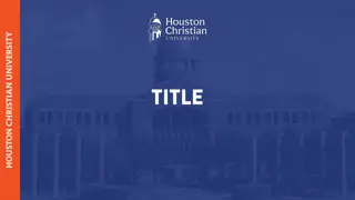 Houston IT Services FY2017 Budget Presentation