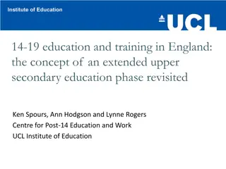 Concept of an Extended Upper Secondary Education Phase Revisited