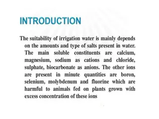 Irrigation water quality