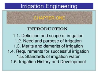 Overview of Irrigation Engineering