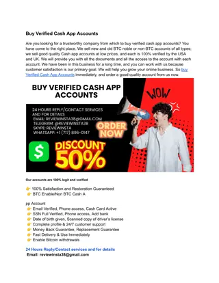 Buy Verified Cash App Accounts in 2025