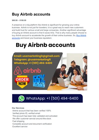 72 SITE TO BUY Buy Airbnb account
