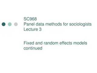 Fixed and Random Effects Models for Sociologists