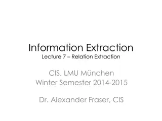 Information Extraction