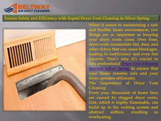 Ensure Safety and Efficiency with Expert Dryer Vent Cleaning in Silver Spring