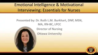 Emotional Intelligence & Motivational Interviewing Essentials for Nurses