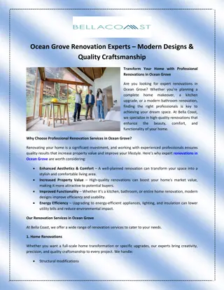 Ocean Grove Renovation Experts – Modern Designs & Quality Craftsmanship