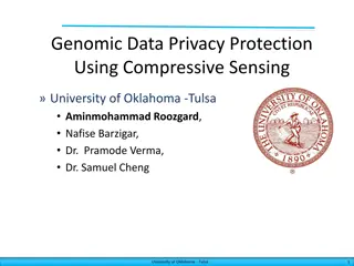 Genomic Data Privacy Protection Using Compressive Sensing