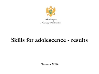 Skills for adolescence - results