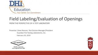 Field Labeling/Evaluation of Openings