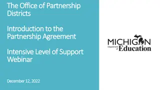 Introduction to Partnership Agreement & Levels of Support