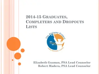 Accountability and Verification Process for 2014-15 Graduates and Completers