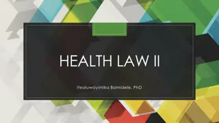 HEALTH LAW II