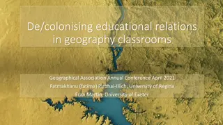 De/colonising educational relations  in geography classrooms