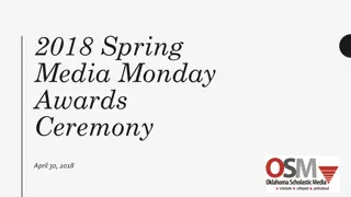 2018 Spring Media Monday Awards Ceremony
