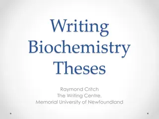 Biochemistry Theses Structure: Techniques for Effective Writing