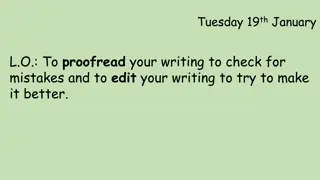 Proofreading & Editing Techniques: Improve Your Writing