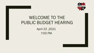 Eidelweiss Public Budget Hearing - April 22, 2021