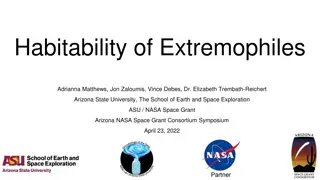 Habitability of Extremophiles: Organisms in Extreme Conditions