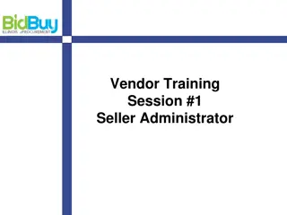 Vendor Training: BidBuy for Seller Administrators