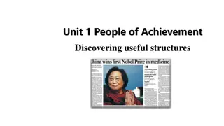 Unit 1 People of Achievement