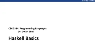 Introduction to Haskell Programming Basics