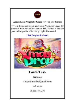 Access Link Pragmatic Gacor for Top Slot Games