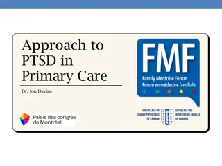 Approach to PTSD in Primary Care by Dr. Jon Davine