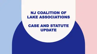NJ Coalition of Lake Associations: Structural Integrity Act Updates