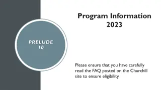 Program Information  2023