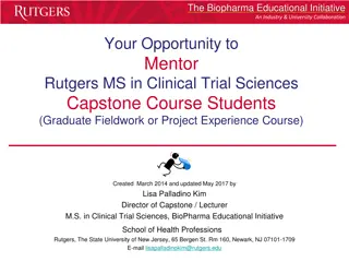 Biopharma Educational Initiative: Mentorship Opportunity in Clinical Trial Sciences