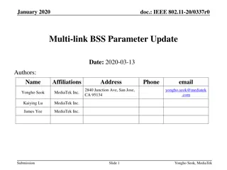 Multi-link BSS Parameter Update